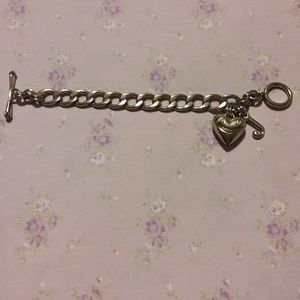 Juicy Couture Silvertoned Charm Bracelet